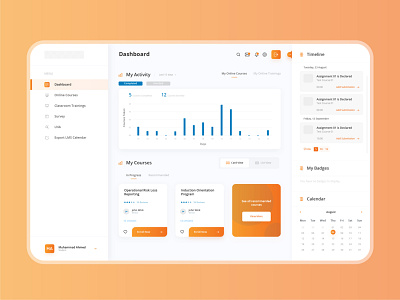 LMS - Dashboard Design