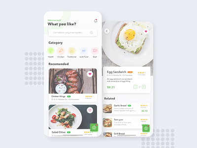 Food App - Exploration app app apps application clean clean app delivery app food food and beverage food app screen ui ux design