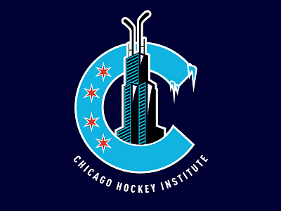 Chicago Hockey Institute Logo Concept hockey logo