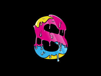 S for Slime 2d branding cartoon colorful custom font halloween illustration letter lettering logo logomark logotype party slime typogaphy vector