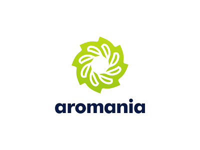 Aromania - Logo design agriculture logo app brand brand design brand identity branding design flat icon leaf logo leaves logo logo logo design logotype minimal modern logo nature logo