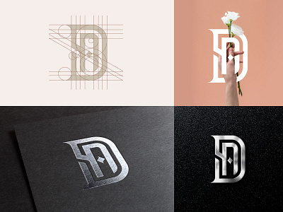 Monogram DA branding clothing d logo design icon letter lettering logo logotype monogram type