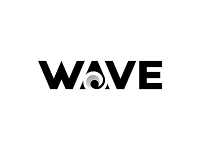 WAVE badge beach brand branding design icon logo logo design logotype mark negative space ocean simple sunrise sunset type water wave