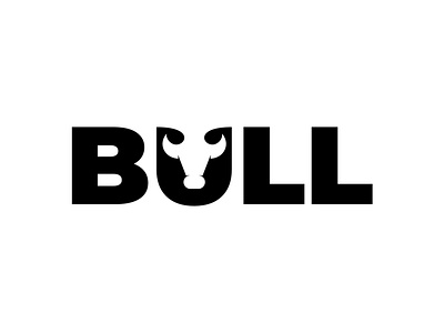 BULL animal branding buffalo character company cow head icon logo logotype mark mascot modern negative space power simple strong symbol type
