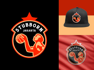 Stubborn Jakarta Logo design badge ball basketball brand branding clever creative crest design icon identity logo logodesign mlb nba nfl sport sports symbol