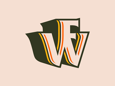 WF branding design identity illustration logo logotype mark monogram symbol typography