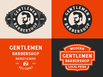 Gentlemen Barbershop Identity