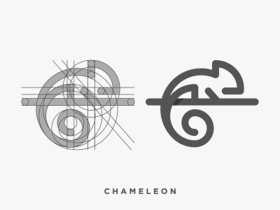 Chameleon 2d animal branding chameleon cute design icon identity lizard logo mark minimal monoline symbol