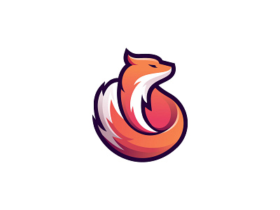 Fox animal brand design branding design flat design fox icon illustration logo logodesign minimal wolf