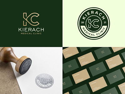 Kierach Medical Clinic badge brand identity branding brandmark custom logo design icon identity letter lettering logo logo design logo designer mark monogram type typography