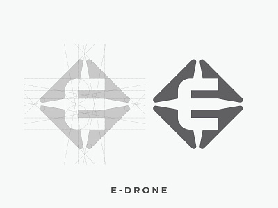 E-Drone aerial aeroscope aircraft auv aviation branding camera digital drone fly flying letter e logo logo design quadcopter technology