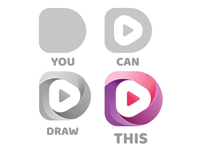 D + Play app design app logo branding colorful d d logo design icon illustration letter letter d logo logotype mark media monogram play play icon symbol typography