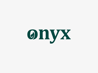 Onyx Logo Design brand branding brandingdesign design eco icon identity leaf letter logo logo designer logo mark logos logotype mark monogram nature symbol typography