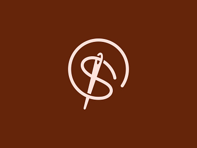 Sodenna branding design icon letter logo logotype mark minimal monogram needle sewing shirt symbol tailor tailoring thread typography