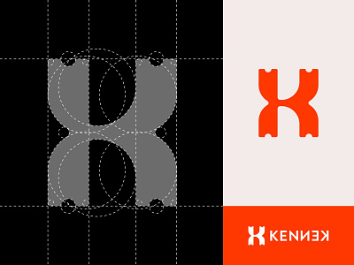 KENNEK app branding concert design dual meaning event festival icon identity illustration letter logo logodesign logos mark simple ticket