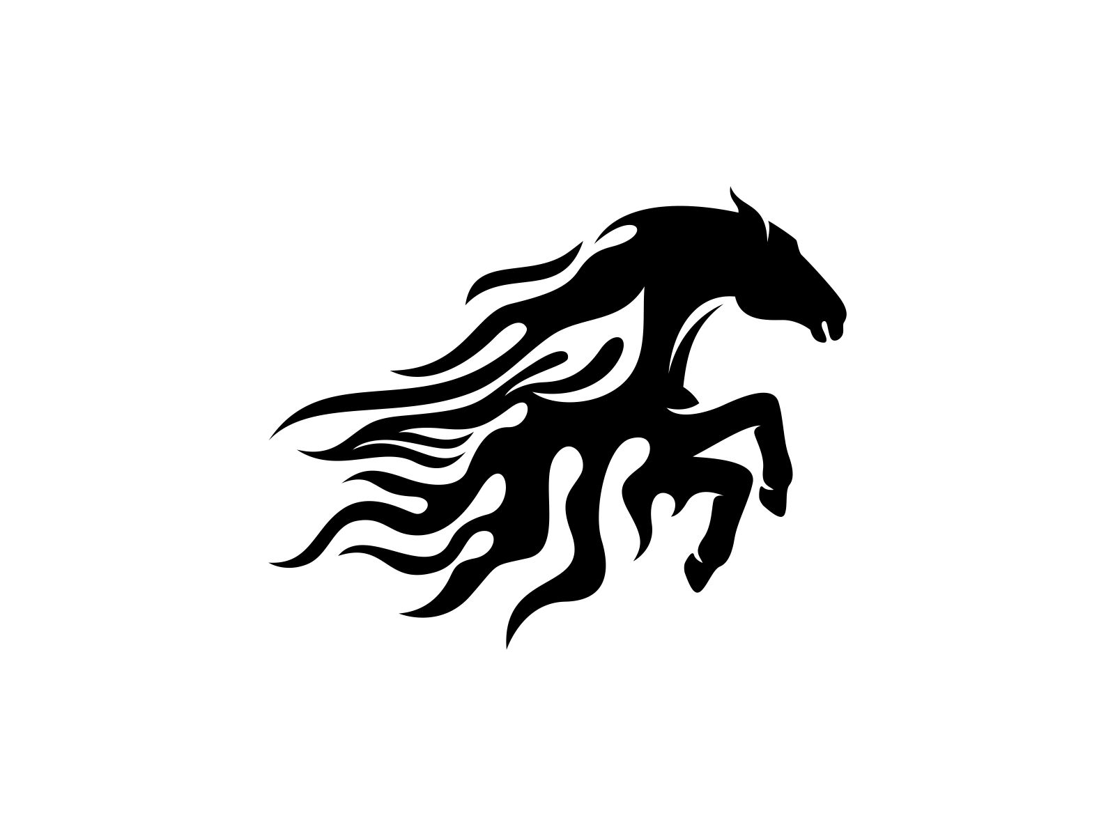 Horse Flame by Buqancreative on Dribbble