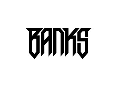 BANKS brand identity branding design identity designer lettering logo logo design mark type typography