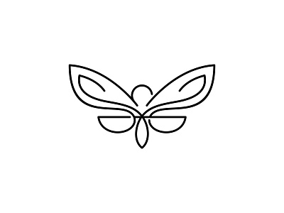 Insect Line brand identity branding butterflies butterfly butterfly logo icon illustration insect line art logo logo design mark vector wings