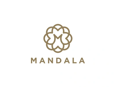 Mandala flower logo