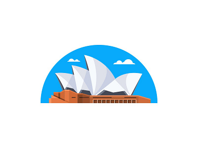 Sydney Opera House 2d architecture australia branding building city design icon illustration landmark landscape logo sky sydney tourist travel vector