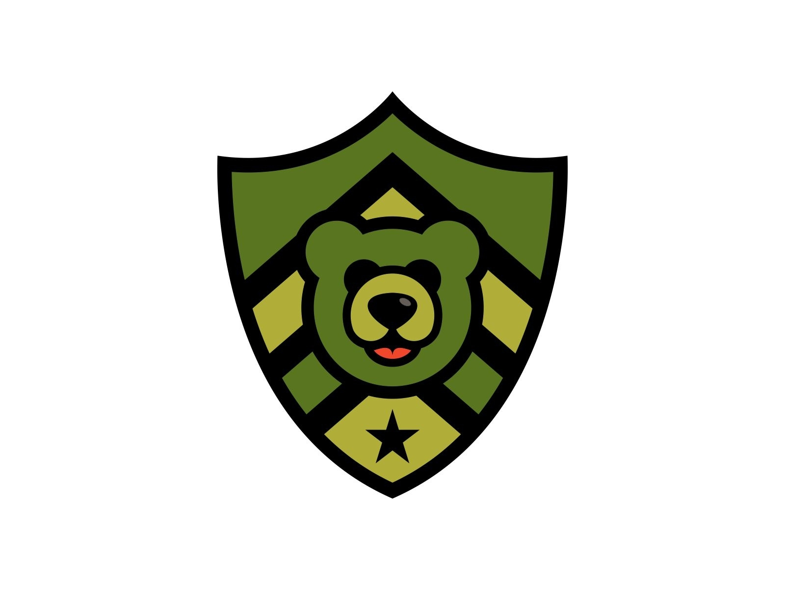 Military Bear Shield by Buqancreative on Dribbble