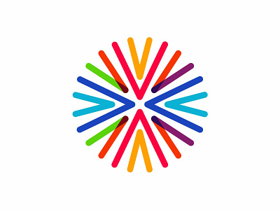 Colorful Circle Lines Logo Design by Buqancreative on Dribbble