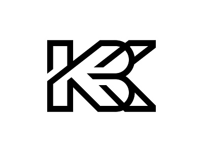 Lettermark KB Monogram Logo branding design icon identity illustration letter letter b logo letter k logo lettermark logo logotype mark monogram symbol typography