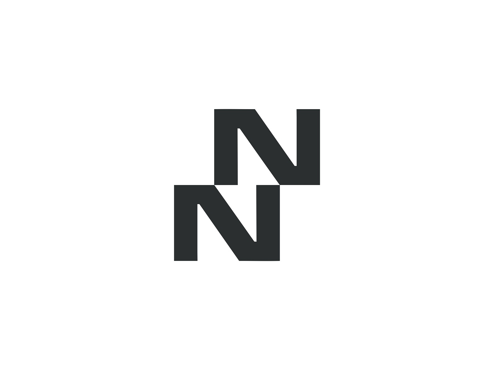 NN with Negative Space by Buqancreative on Dribbble