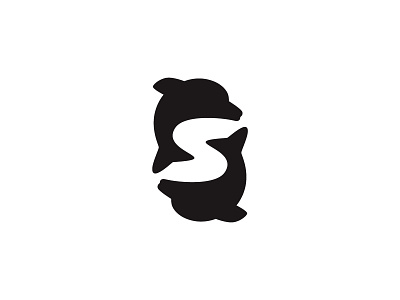 Dolphin S brand design dolphin icon illustration logo space symbol