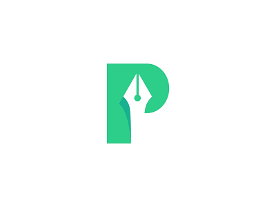 P For Pen brand brand agency brand and identity brandidentity branding creative green green app icon icon app inspirations logo logodesign logodesigner minimalist p pen symbol uiuxdesign