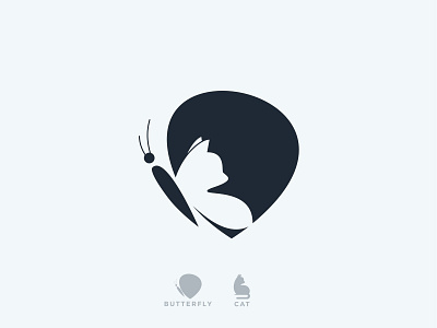 Cat Butterfly brand brand and identity branding creative design icon icon app illustration inspiration logo logodesign logodesigner logoinspirations logotype symbol typography ui ux vector web