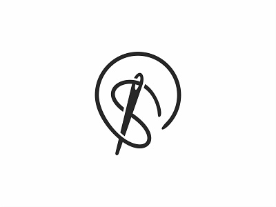 Letter S And Needle branding cleverlogo creative design icon identity logo logo design logo designer logo icon logotype minimal monogram smart logo smart logos startup vector