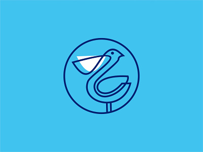Pelican & Blue Bird app bird blue brand brandidentity branding creative illustrations logo logodesign modern logo negative space negative space logo pelican space tech trend vector visual