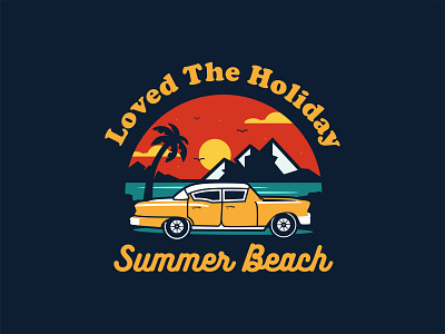 Summer Beach Car Vacation