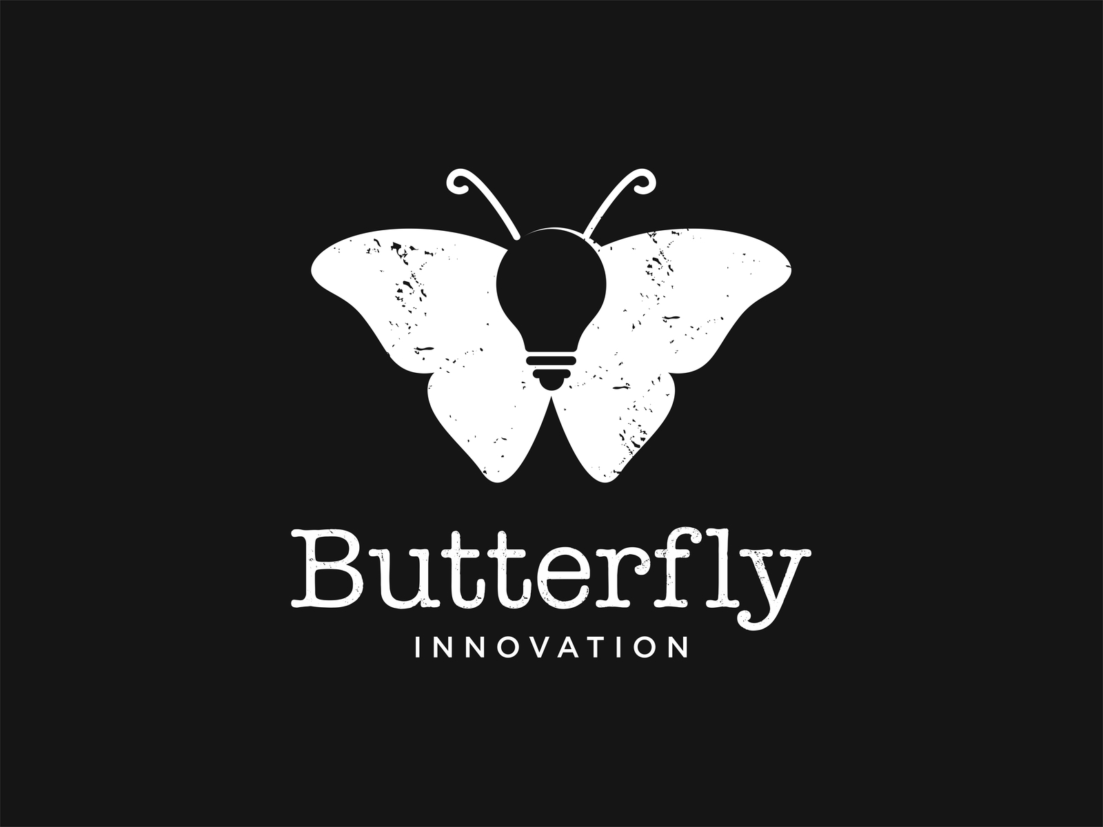 Butterfly + bulb logo by Buqancreative on Dribbble