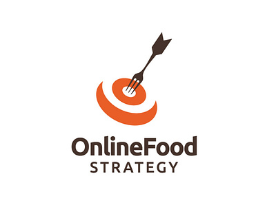 Fork + Dartboard Logo achievements aim branding dart dartboard design food fork graphicdesign icon illustration knife logo marketing restaurant startup target vector