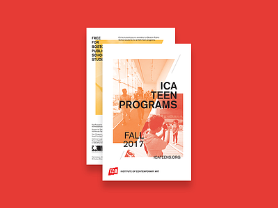 ICA Teen Programs Flyer (Front/Back)