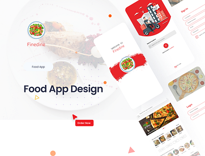 Food Delivery App app branding graphic design login mobileui onlinefood productdesign typography ui vector
