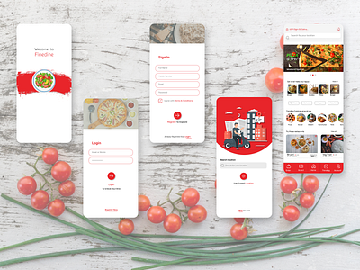 Food Delivery App Screens