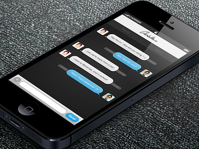 Lush Chat UI chat ios messenger mobile ui