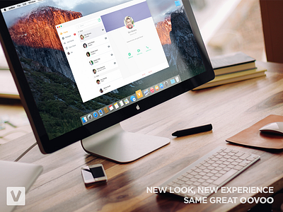 Redesigned Mac Client for ooVoo! app call mac messaging oovoo skype viber video webcam