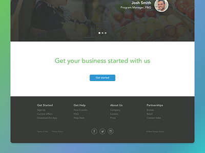 Landing Page Footer