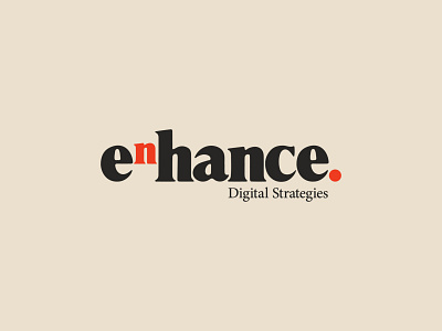 Enhance Logo branding graphic design logo typography