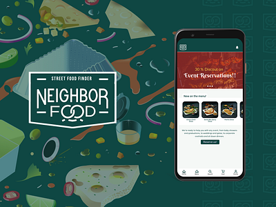 Street Food finder app - UI/UX graphic design ui ux