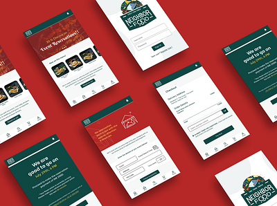 NeighborFood - Street Food Reservation App UI design street food app ui user experience visual design