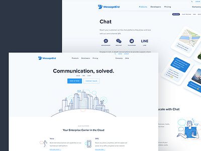 MessageBird Redesign amsterdam clean clear communication redesign