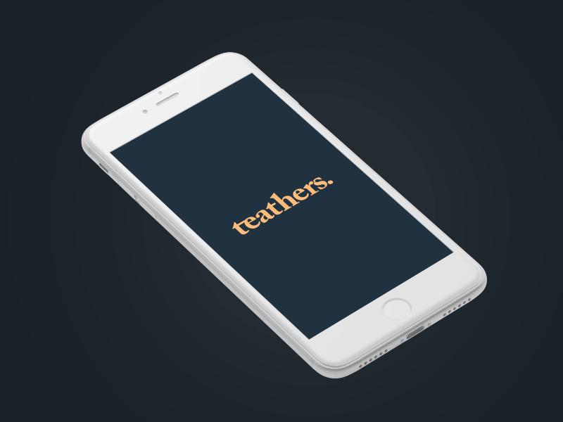 Teathers app design ux