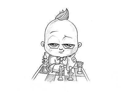 Brilliant Baby! baby bossbaby brilliant cartoon chess cool game gaming intelligent kid