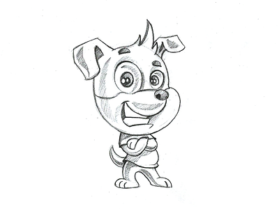 Cute Dog character animal character concept dog drawing koncept pencil sketch sketching storyboard