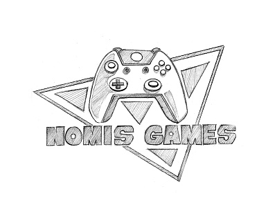 Nomis Games - Logo Concept concept drawing koncept logo logo design nomis games pencil sketch sketching